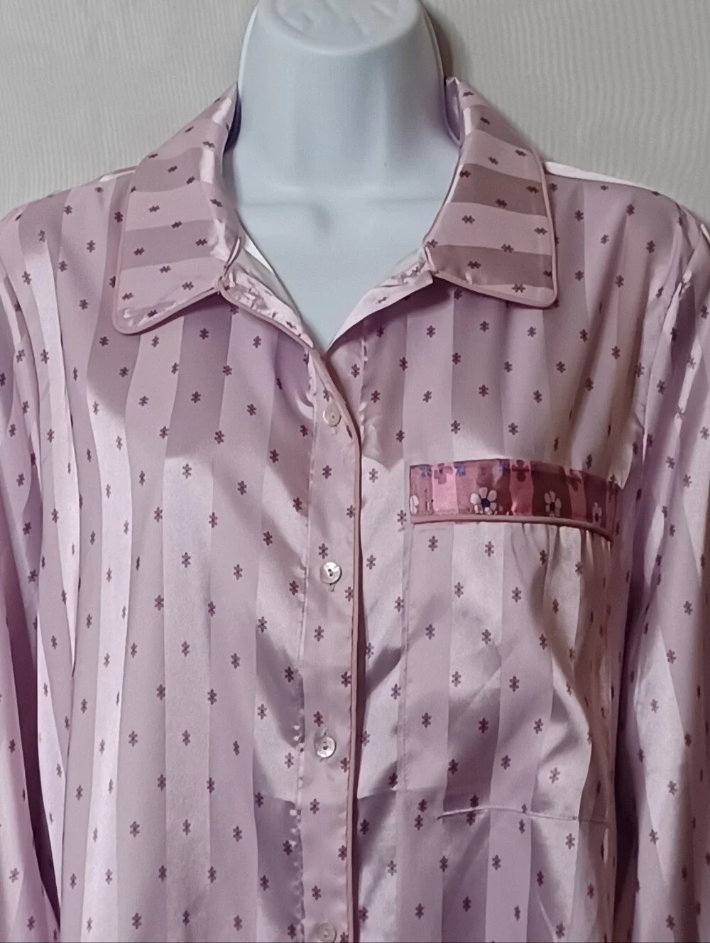 Free People Intimately Lilac Combo Floral Sleep Wear Top. L